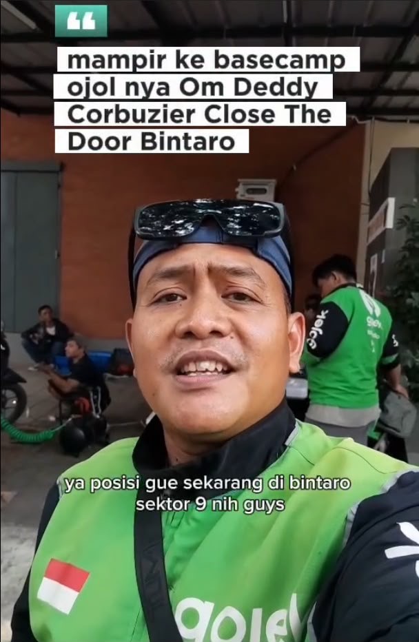 Pengemudi menjelaskan keberadaannya di Bintaro Sektor 9